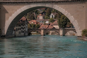 Wall Mural - canal  in the bern city 