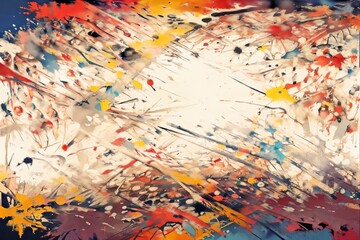 Fototapete - abstract grungy texture illustration digital art 
pattern wallpaper colorful background artwork generative ai