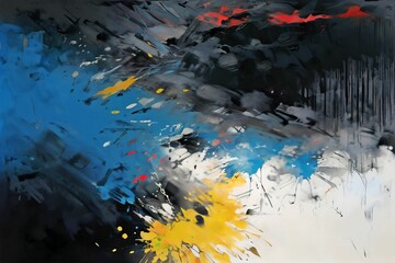 Aufkleber - abstract grungy texture illustration digital art 
pattern wallpaper colorful background artwork generative ai