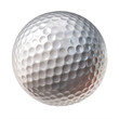 A white golf ball on a transparent background png isolated Generative Ai