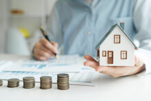 Property Insurance And Tax Money. House Investment Growth.