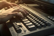 © AliaWindi - Hand typing on the keyboard