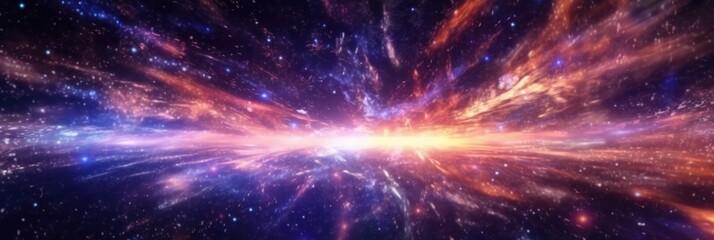 abstract patterns in the sky with many bright stars. concept of wonder and magic. generative ai