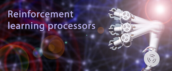 Wall Mural - reinforcement learning processors processors designed specifically for executing reinforcement learn