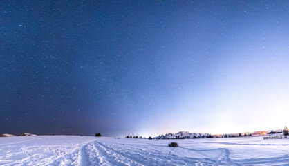 Snowy Trail to the Stars