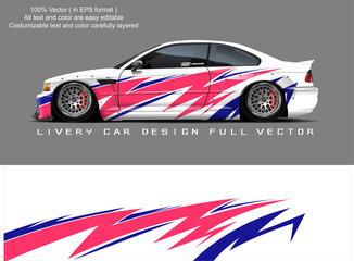 car livery graphic vector. abstract grunge background design for vehicle vinyl wrap and car branding