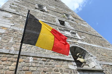 Poster - Belgique Wallonie Thuin drapeau Belgique belge