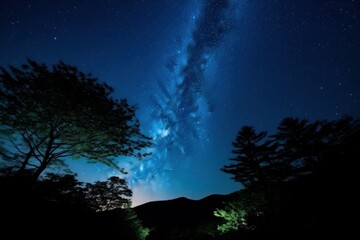 starry in the night sky ,abstract background. Galaxy with stars and space dust in night sky background with stars and space dust in the universe. Landscape with gradient star among the galaxy