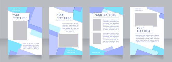 Innovative business ideas and strategies blank brochure layout design. Vertical poster template set with empty copy space for text. Premade corporate reports collection. Editable flyer paper pages