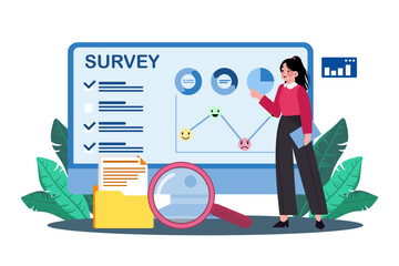 Wall Mural - Researchers track changes in attitudes with online surveys.