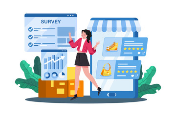 Online surveys aid in market research and analysis.