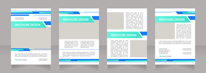 Bank trade services blank brochure layout design. Banking service. Vertical poster template set with empty copy space for text. Premade corporate reports collection. Editable flyer paper pages
