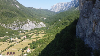 Wall Mural - Komarnica Valley, Montenegro. Aerial view.