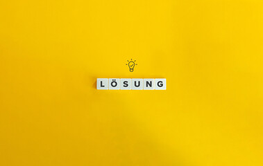 Wall Mural - lösung word and concept image.