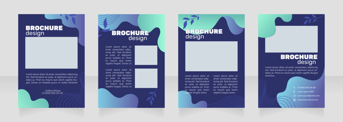 Wall Mural - mindfulness training blank brochure design. template set with copy space for text. premade corporate