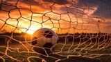 Fototapeta Sport - Photo of close up football soccer ball at football field