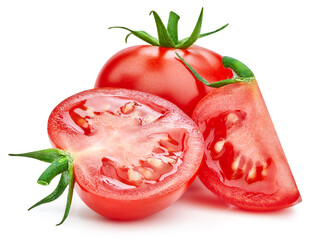 Wall Mural - Tomato isolated on white