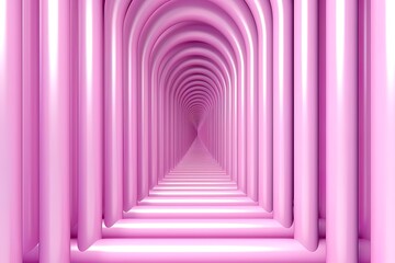 Wall Mural - pink background with symmetrical stripes. generative ai.