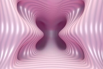 Wall Mural - pink background with symmetrical stripes. generative ai.