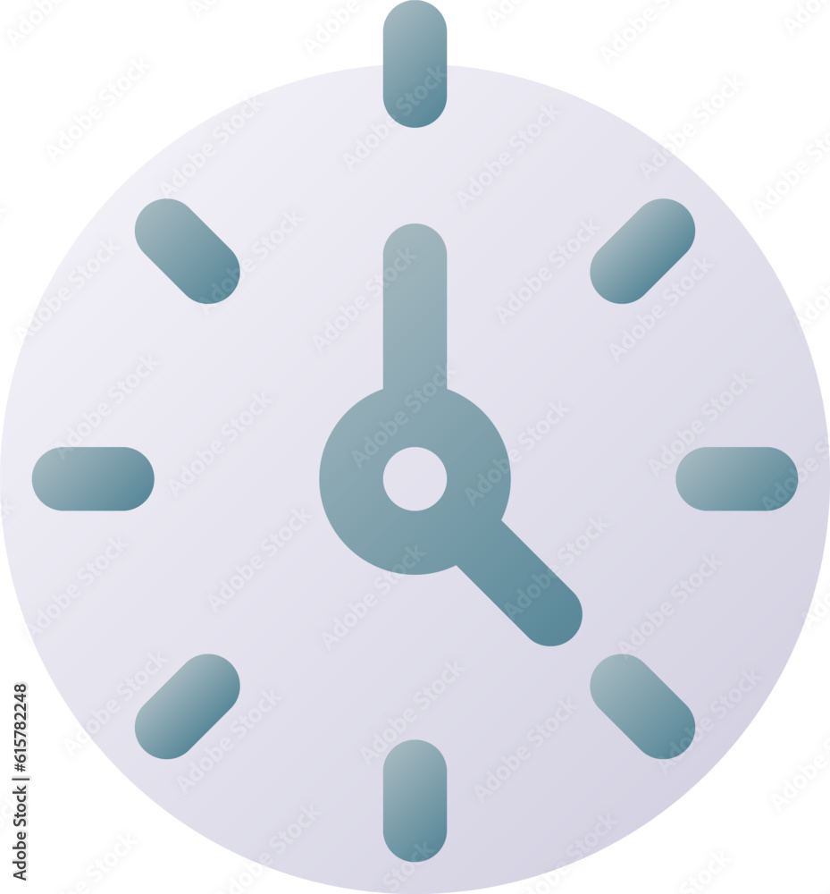 Stopwatch pixel perfect flat gradient two-color ui icon. Time ...