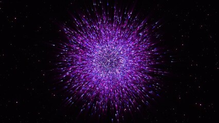 Wall Mural - abstract animated cosmic background. cosmic dust in the starry space with sparkling stars. energy or