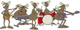 Fototapeta  - Bull Moose rock band