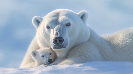 Wall Mural - polar bear cub