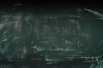 Wall Mural - green dirty blackboard, blackboard with chalk. Generative AI