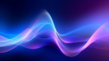 Wall Mural - abstract blue violet yellow neon background, unfocused curvy glowing lines, colorful fantastic wallp