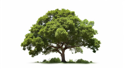 big tree isolate on white background