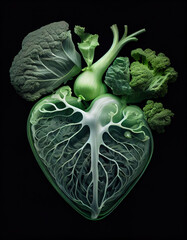 Poster - Heart of vegetables.