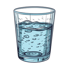 Poster - Transparent glass container holds water