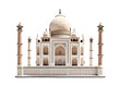 taj mahal agra country On a transparent background (png) for decoration projects. generative AI