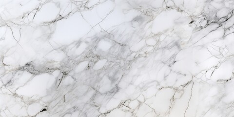 Minimal white marble texture with natural pattern for background, generative ai