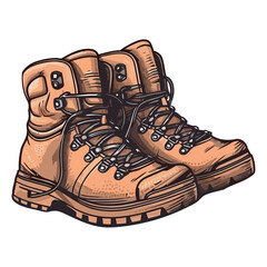 Wall Mural - hiking boot for autumn adventure