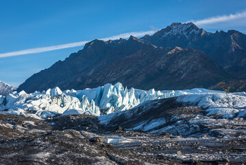 Wall Mural - Matanuska Glacier near Glenn Highway in Alaska.