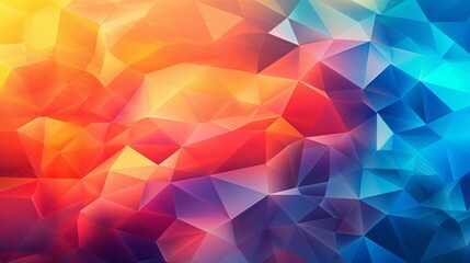 Colorful abstract geometric background. Generative AI.