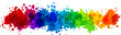 © KsanaGraphica - Rainbow splash vector illustration. Horizontal border