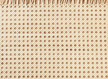 Embossed Background Of Large-weave Rattan Stems Close-up