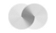 © Mykola Mazuryk - Two circles in a spiral or infinity symbol. Art lines illustration as logo or tattoo, icon.