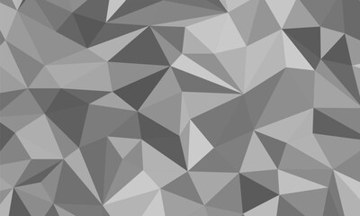 Abstract triangle pattern. Gray polygonal background. Vector illustration for your design.