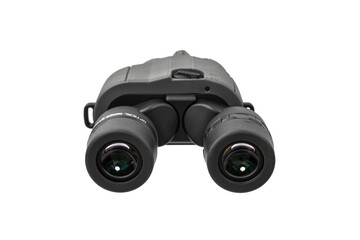 Wall Mural - Modern binoculars. An optical instrument for observation at long distances. Isolate on a white back.