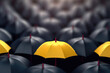 © STORYTELLER - Umbrella Being unique and different concept standing out in the crowd.