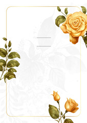 colorful colourful floral flower beautiful and elegant floral wedding invitation card template