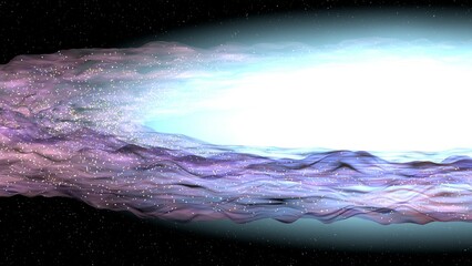 Wall Mural - sombrero galaxy in deep space 3d render