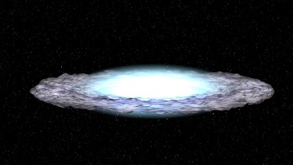 Wall Mural - sombrero galaxy in deep space 3d render