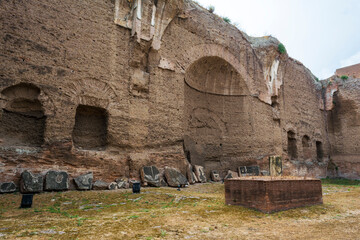 Wall Mural - Ruins of the Baths of Caracalla (Terme di Caracalla), one of the most important baths of Rome at the time of the Roman Empire.