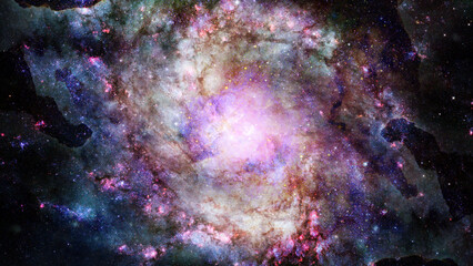 Wall Mural - starry deep outer space - nebula and galaxy