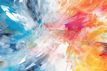 Wall Mural - abstract watercolor background with watercolor splashes