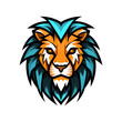 lion mascot logo vector clip art illustration